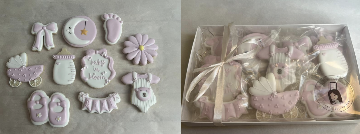 Pink-Themed Cookie Set